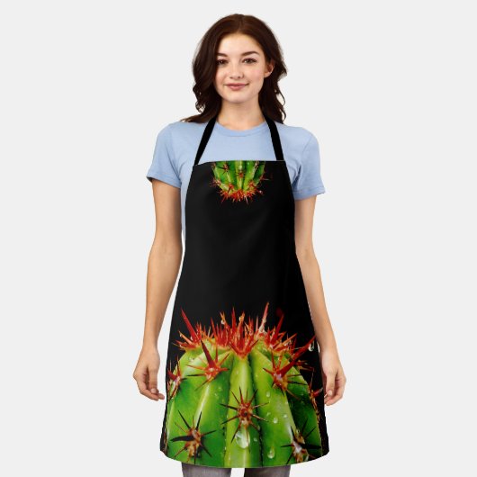 サボテン エプロン (着用した状態)