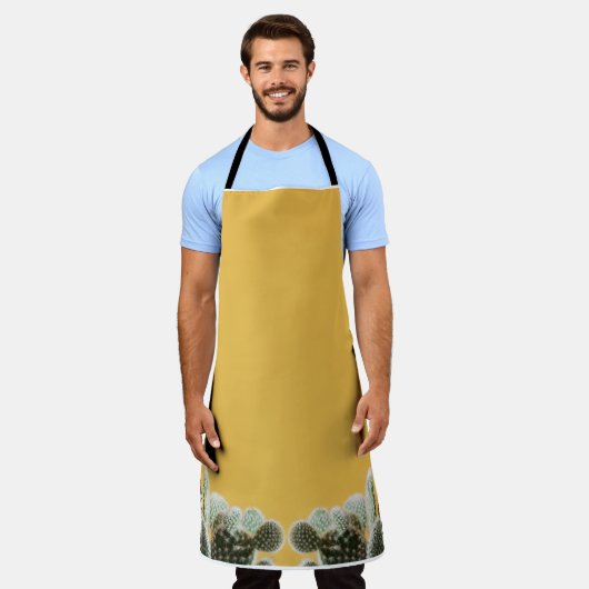 サボテン エプロン (着用した状態)