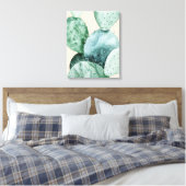 サボテン・オン・コーラル キャンバスプリント (インサイチュ (寝室))