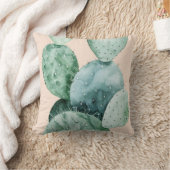 サボテン・オン・コーラル クッション (ブランケット)