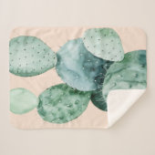 サボテン・オン・コーラル シェルパブランケット (正面(横))