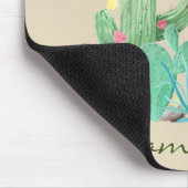 サボテン カクティ スクッレント 南西 砂漠 水彩画 マウスパッド (コーナー)