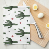 サボテン キッチンタオル (四つ折り)