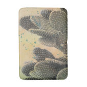 サボテン |グリーン（ばちゃばちゃ）跳ねる バスマット (正面縦)