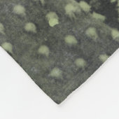 サボテン |グリーン（ばちゃばちゃ）跳ねる フリースブランケット (角)