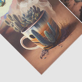 サボテン、コーヒーと蝶、サウスウェスト・ビベス、 薄葉紙 (詳細)