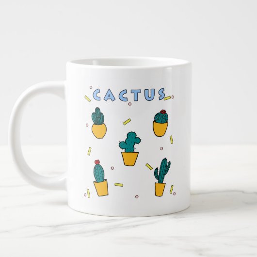 サボテン ジャンボコーヒーマグカップ (左)
