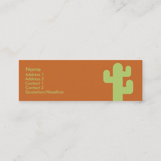 サボテン-スキニー スキニー名刺 (正面)