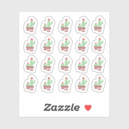 サボテン テラコッタ ポット シェイプ フローラル ジャングル シール