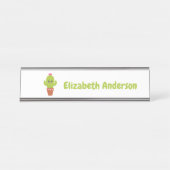 サボテン デスクネームプレート (正面)