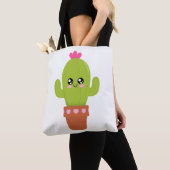 サボテン トートバッグ (クローズアップ)