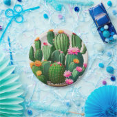 サボテン・ナプキンス ペーパープレート (パーティー)