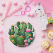サボテン・ナプキンス ペーパープレート (パーティー)