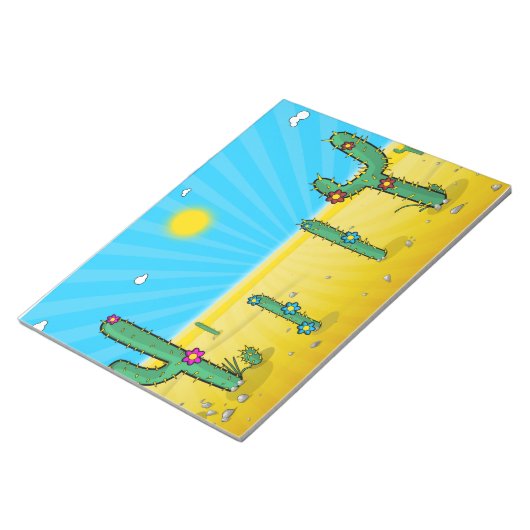 サボテン ノートパッド (アングル)