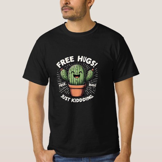 サボテン・ハグ Tシャツ (正面)