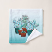 サボテン バスタオルセット (ウォッシュタオル)