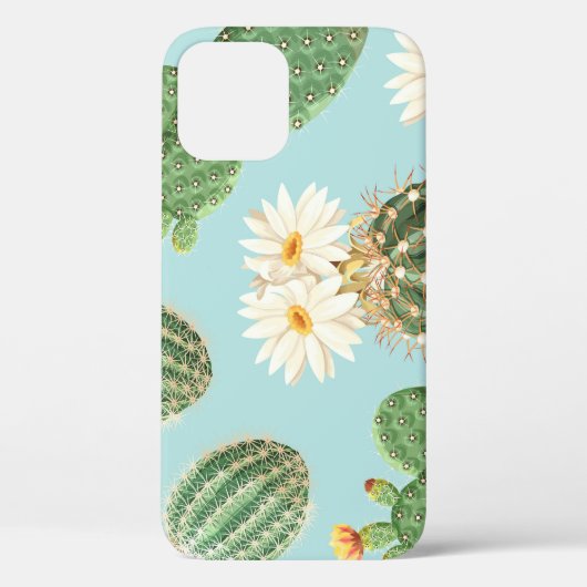 サボテン、ピンク色の花：ライトデコール Case-Mate iPhoneケース (裏面)