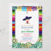 サボテン・フィエスタ・バプテスマ 招待状 (正面)