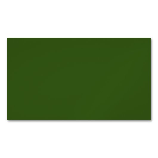 サボテン、フォレストグリーン#325513 マグネット名刺 (正面)