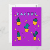 サボテン ポストカード (正面/裏面)