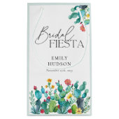 サボテン メキシカンフィエスタ ブライダルシャワー スモールペーパーバッグ (裏面)