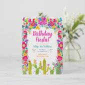 サボテン・メキシカンフラワー1stバースデーフェスタ 招待状 (スタンド正面)