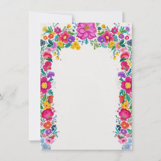 サボテン・メキシカンフラワー1stバースデーフェスタ 招待状 (裏面)