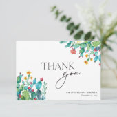 サボテン メキシコンフィエスタ ブライダルシャワー サンキューカード (スタンド正面)