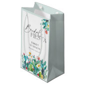 サボテン メキシコンフィエスタ ブライダルシャワー スモールペーパーバッグ (正面アングル)