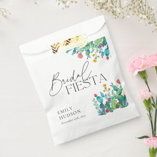 サボテン メキシコンフィエスタ ブライダルシャワー フェイバーバッグ (封をした状態)