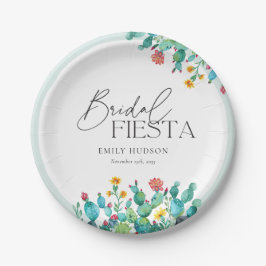 サボテン メキシコ フィエスタ ブライダルシャワー ペーパープレート