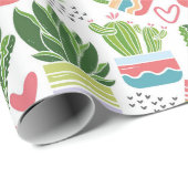 サボテン ラッピングペーパー (ロールコーナー)