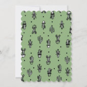 サボテン&ラマベビーガールシャワーフィエスタ招待状 招待状 (裏面)