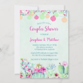 サボテン ランタン フィエスタ カップルシャワーの招待状 招待状 (正面)