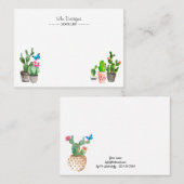 サボテン 名刺 (正面/裏面)