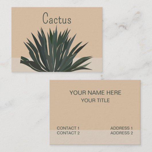 サボテン 名刺 (正面/裏面)