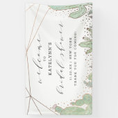 サボテン&多肉性テラリウムブライダルシャワーへようこそ 横断幕 (縦)