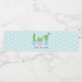 サボテン、多肉料理、かわいいアートフィエスタ、メキシコ ペットボトルラベル (シングルラベル)