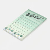 サボテン、多肉果のリストを実行するには緑 ポストイット (アングル)