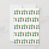 サボテン、多肉植物、水彩、フィエスタ、メキシコ サンキューカード (裏面)