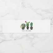 サボテン、多肉植物、水彩、フィエスタ、メキシコ ペットボトルラベル (シングルラベル)