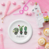 サボテン、多肉植物、水彩、フィエスタ、メキシコ ペーパープレート (パーティー)