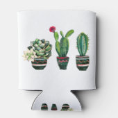 サボテン、多肉植物、水彩、フィエスタ、メキシコ 缶クーラー (裏面)