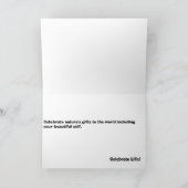 サボテン、性質の美しい カード (内部)