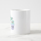 サボテン 植木鉢 かわいい 名前入り ジャイアント コーヒー マグカップ (正面)