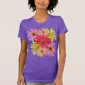 サボテン《植物》百日草フローラTシャツ Tシャツ (正面)