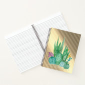 サボテン、水彩手帳 ノートブック (内部)