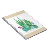 サボテン、水彩 ノートブック (右側)