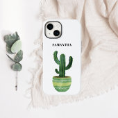 サボテン 水彩 名前  iPhoneケース