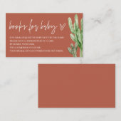 サボテン　男女兼用　デザートの赤ちゃんの本 エンクロージャーカード (正面/裏面)